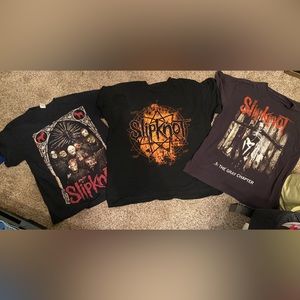 Slipknot t-shirts. All 3, size large well loved, but good condition!